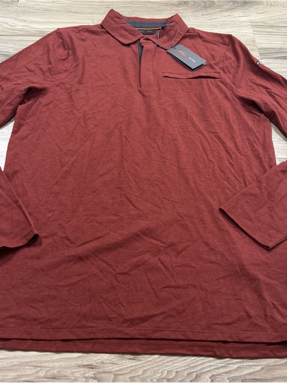 KJUS Inverness Long Sleeve Polo Shirt Cashmere Blend Mens Sizes NWT